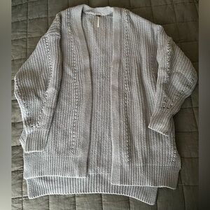 Free People Nightingale Cardigan Sweater Grey